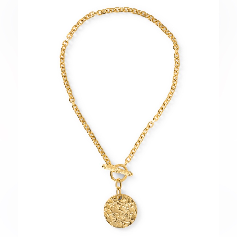Ben-Amun Hammered Disk Necklace